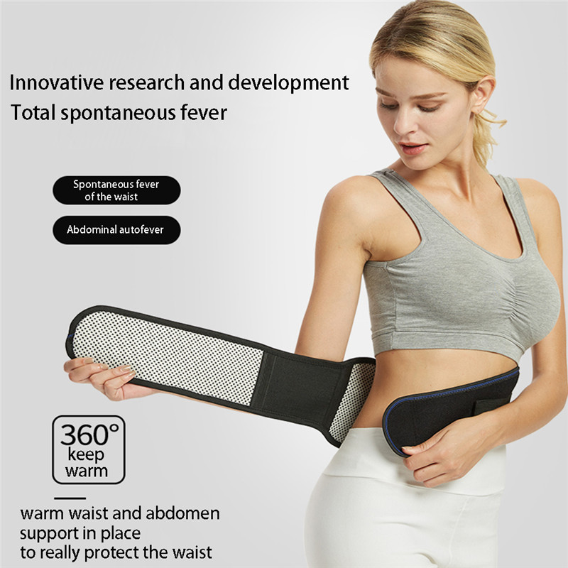 Adjustable Waist Tourmaline Self Heating Magnetic Therapy Back Support ...