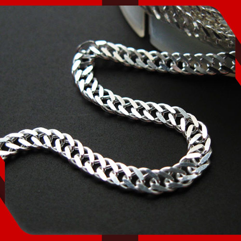 Cuban Silver Chain for Men Necklace Chain for boys
