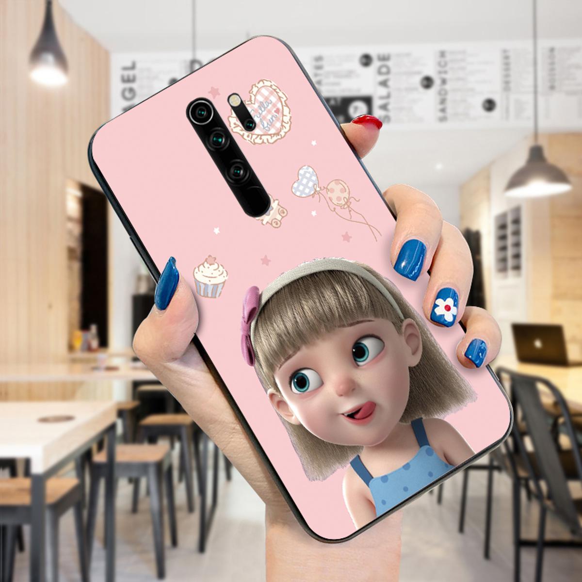 UCUC for Redmi Note Pro Cute Cartoon Little Girl Shockproof Soft