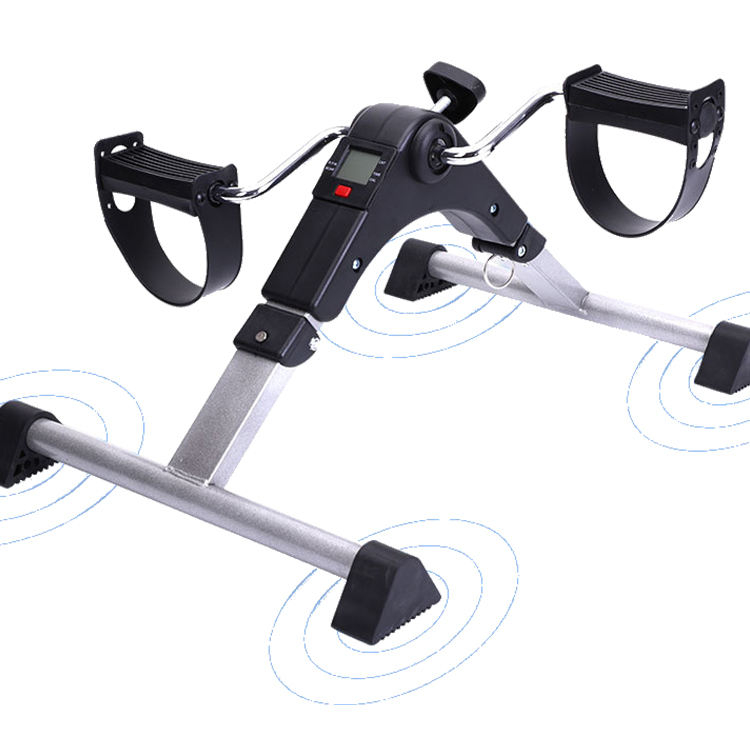 Home Gym Equipment - Mini Exercise Bike Pedal Exerciser with Digital Monitor Under Desk Fitness Cycle for Arms & Legs Rehab - Perfect For Home Exercise Gym Accessories By Usman's Hub