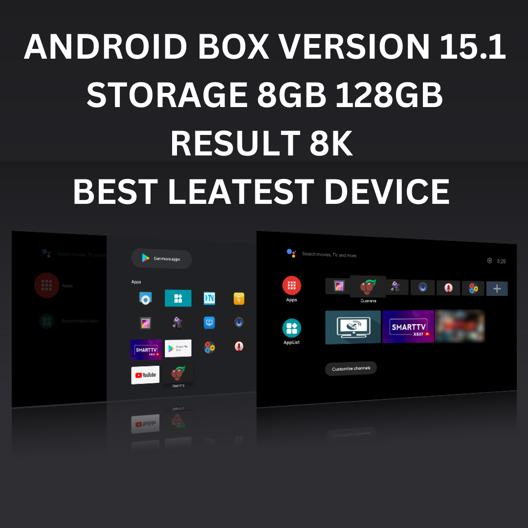 [RECOMENDE] CBOX PRO- C1000 PRO-8GB+128GB - Android15Version - 8K - Smart Android Tv Box With Oignal Voice Remote AND LIFE TIME FREE CHANELS 80,000 CHANLES AND 78,000 MOVIES AND ALSO 3MONTHS OPLEX FREE