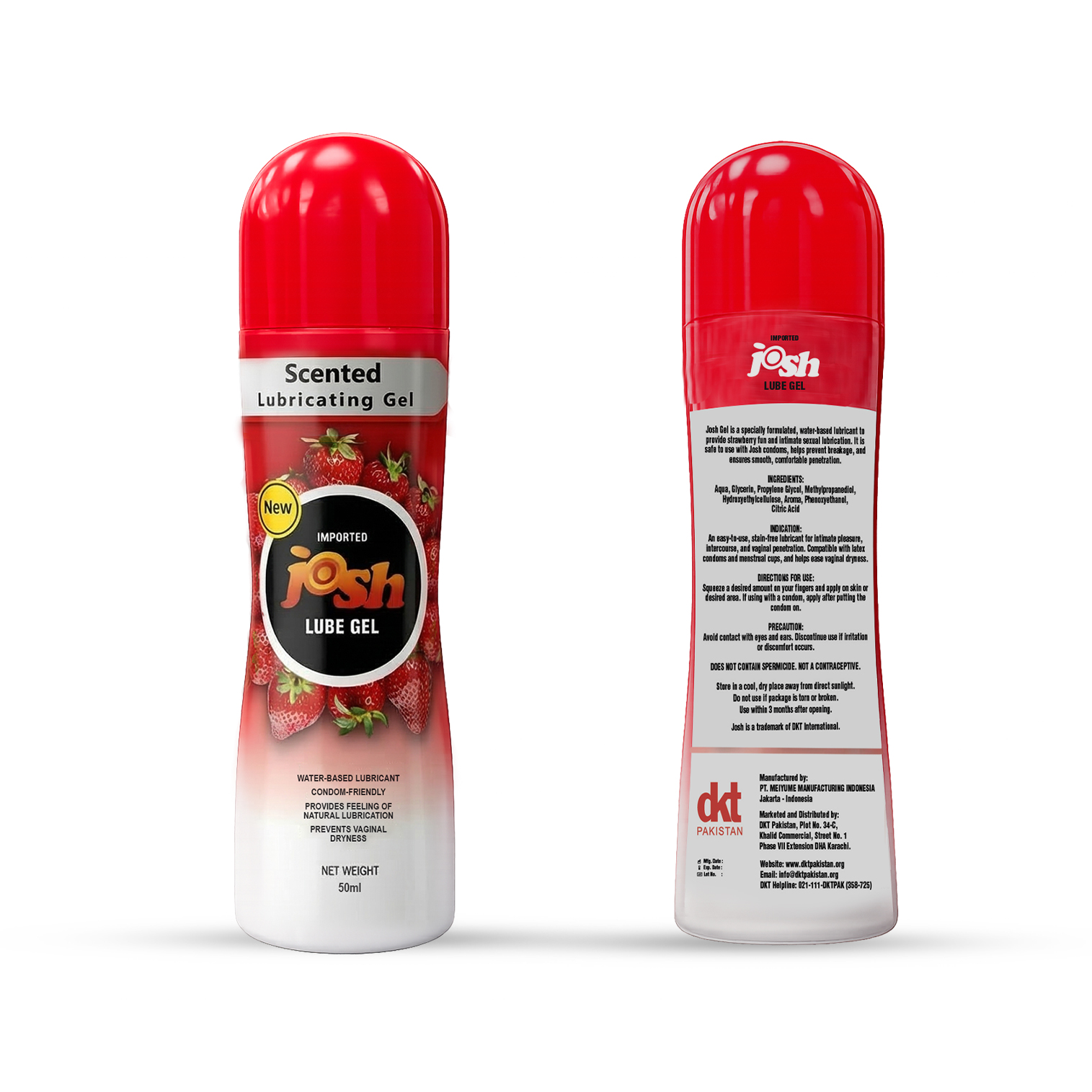 Josh Strawberry - Scented Lubricating Gel (50ml)