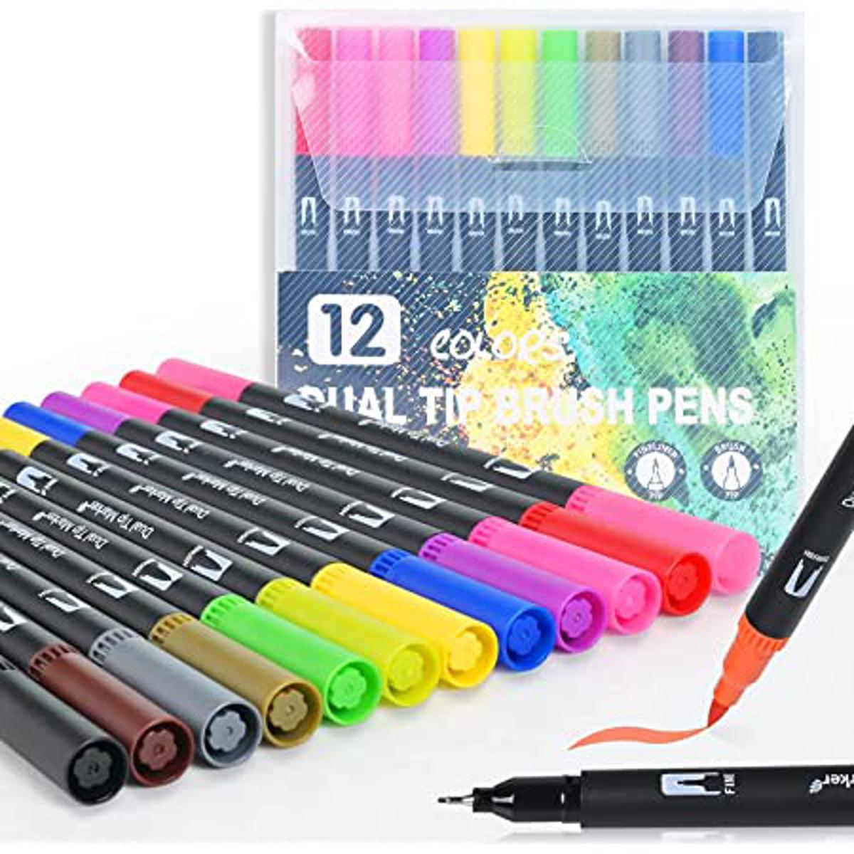 Art Markers Brush Pen Note Hand Lettering Best Markers For Notes
