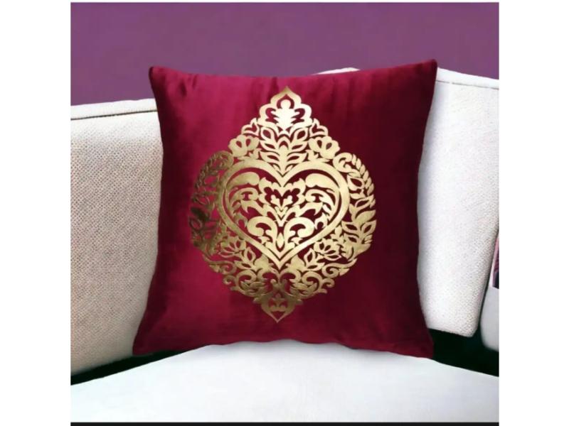 Velvet Cushion Cover Laser Applique Work Best Sofa And Bed Design By Choice Now