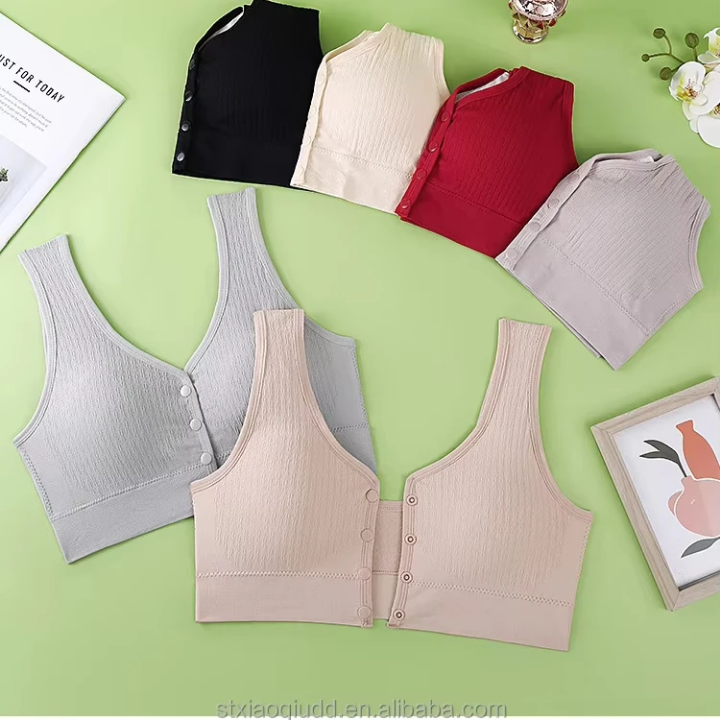 Non Padded High Support Racerback Moisture-Wicking Yoga Bra Top Women Running Fitness Vest Front Closure Seamless Nursing Bra Breastfeeding Wire-free Comfortable Underwear Breathable Maternity Bra For All Women And Girls