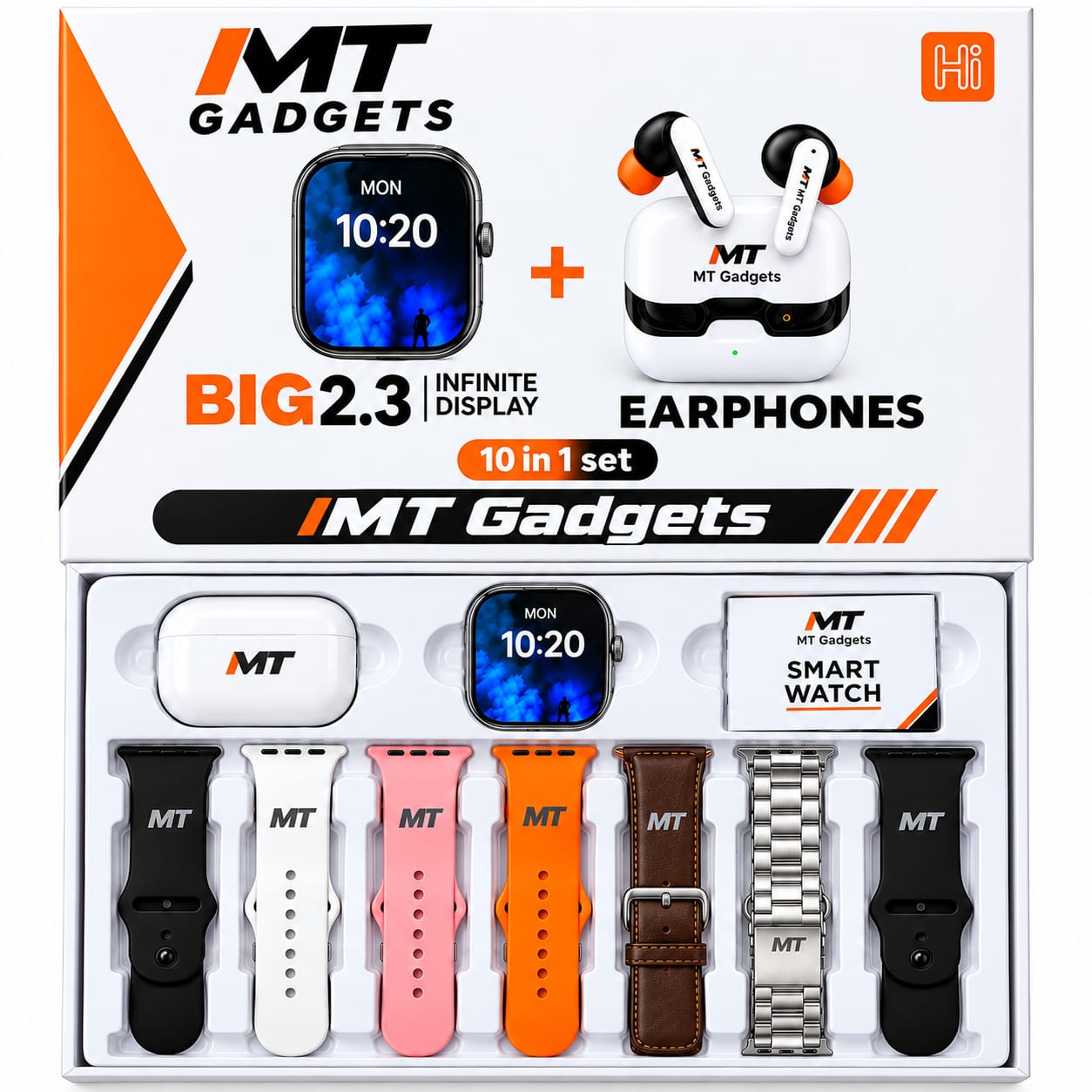 MT 7 STRAPS SMART-WATCH FULL SCREEN 2.01 WATCH