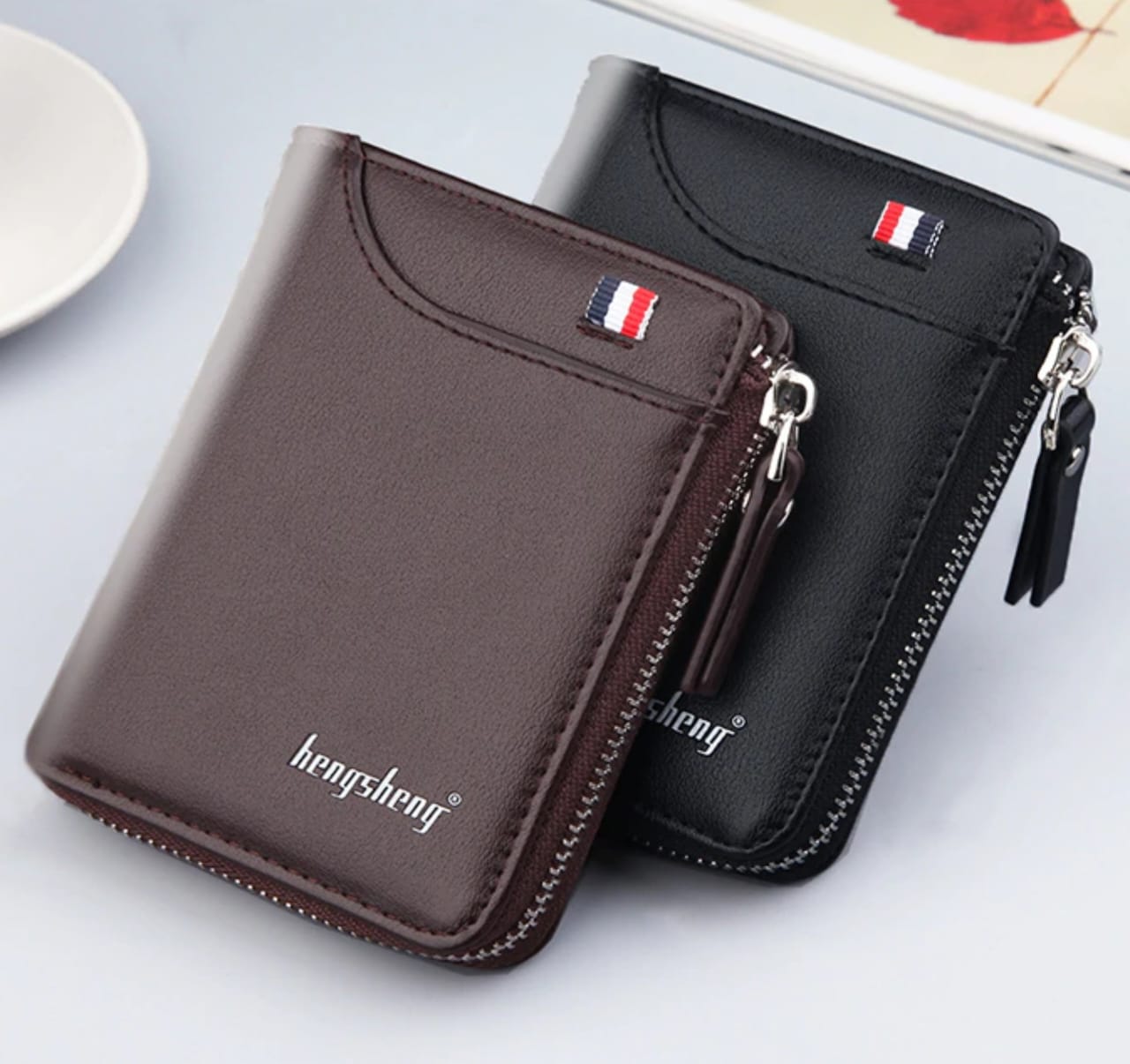 Zip Card Holder |Genuine Leather Wallet for Men and Boys |Zip card pouch |Stylish Leather Card Holder Wallet with Zip – Slim, Smart, and Functional Design | Long and slim wallet for men lZip card holder for men