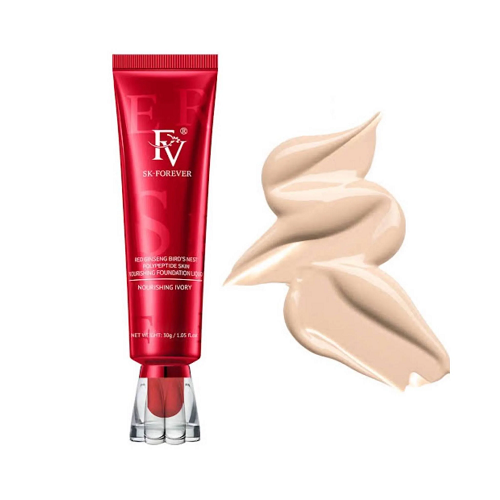 FV Liquid Foundation, Oil Absorb Ivory Liquid Foundation Matte Oil Free Medium Coverage & Light weight  | Best Tube 30g