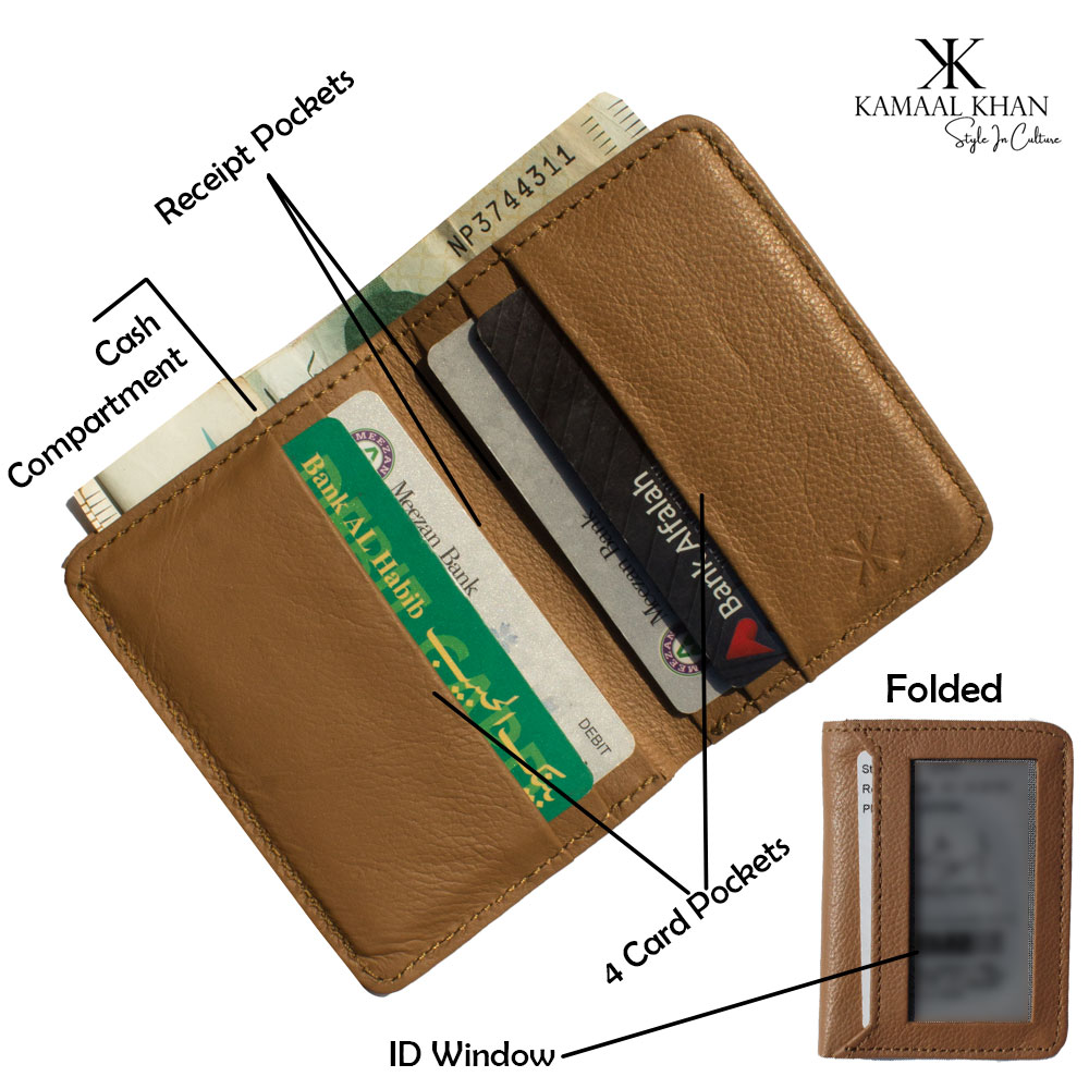 Genuine Leather Minimalist Men's Purse Long Wallet For Men Bi Fold Simple Wallet Clasp  Card Holder Wallet - Kitabi Wallet