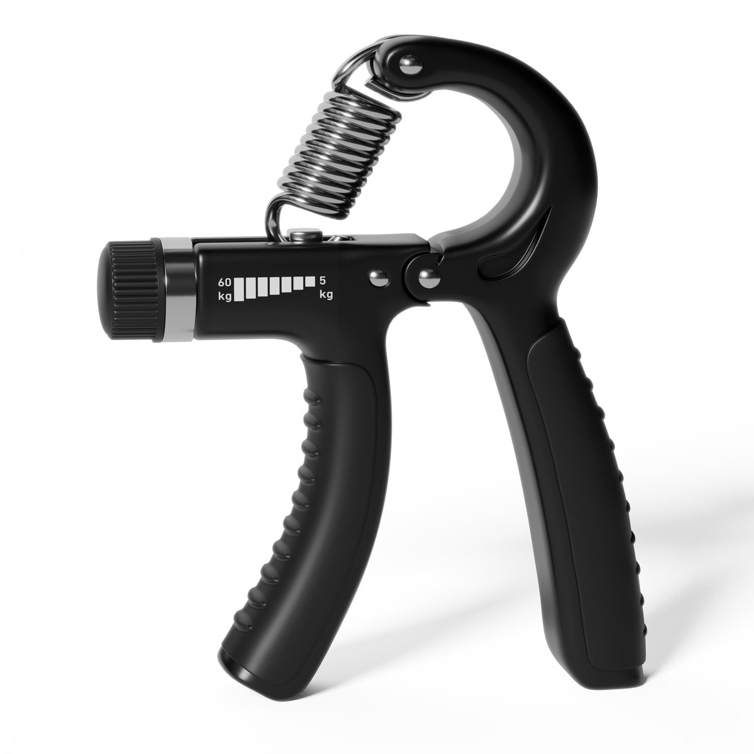 Adjustable Hand Grip Strengthener – Portable Hand Exerciser with Wrist Strap, Forearm & Finger Strength Trainer for Fitness Gym Physical Therapy, Non-Slip Durable Grip