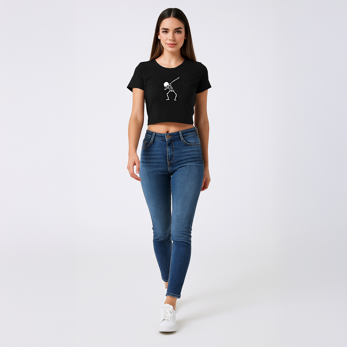 THE VINTAGE CLOTHING NEW TRENDY COLLECTION IMPORTED HIGH QUALITY PRINTED CROP TSHIRT FOR WOMENS AND GIRLS - New Launch Jan 2025 - Crop Top