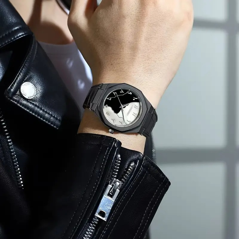 Aura Watch Marble - Aura Watch For Men - Aura Watch Black - Aura Watch Arabic - Aura Watch White - Aura Watch For Men Luxury Men - Aura Watch For Boys - Aura Watches - Ghari - Unisex - Fiber Watch