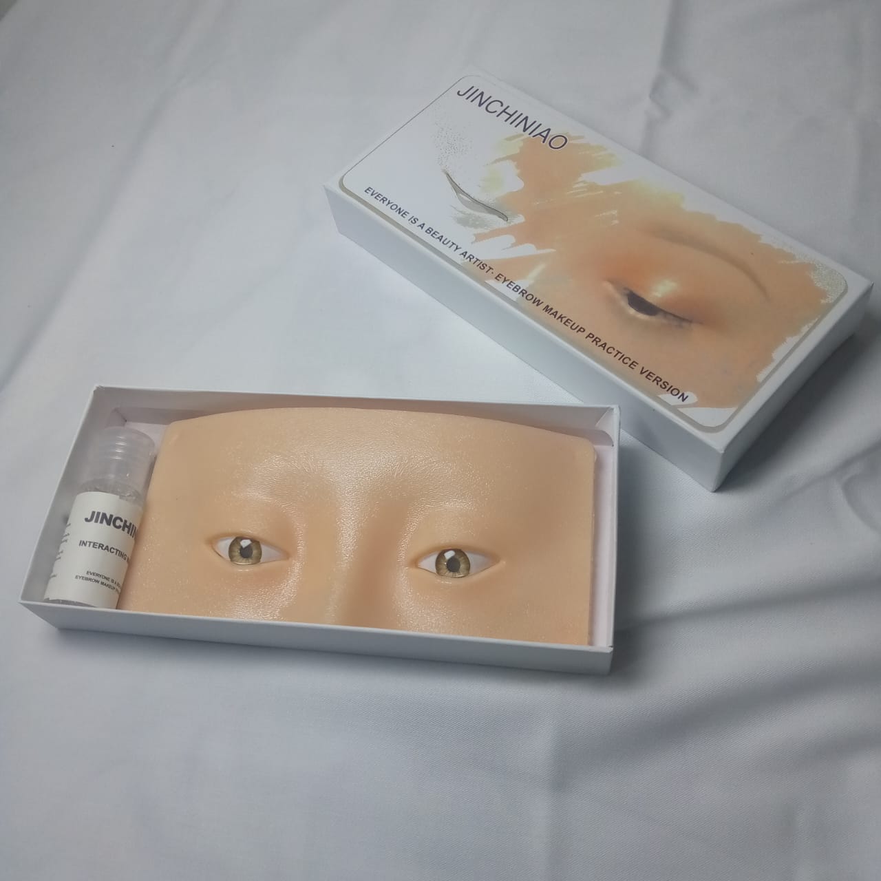 Reusable Eye Dummy Practice Board | Best Makeup Practice Board For Face and Eyes | Makeup Board for Practice Eye, Face, Eyelash Makeup, Eyeshadow Application with Brush | Eye Dummy For Makeup Practice Board | Ideal Choice For Makeup Learning Beginner