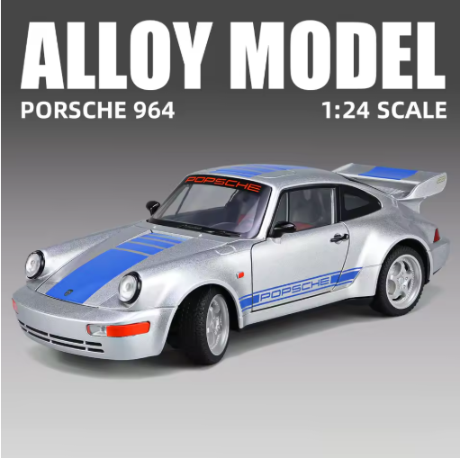 1:24 Porsche 964 RS Classic Diecast Model Car | Detailed Interior | Opening Doors | Collector Supercar