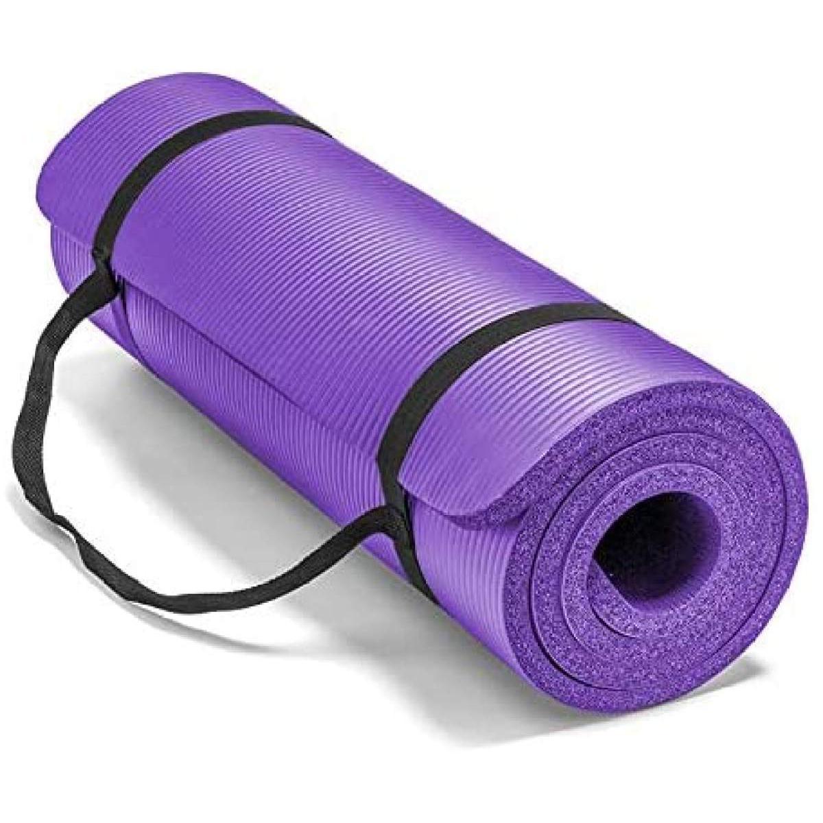 Imported Large Size 10 mm PVC Anti Slip Sports Yoga Mat Fitness Training Mat Exercise Mat Gym Mat Exercise Mat Carpet Mat Yoga Mats Origional 10mm