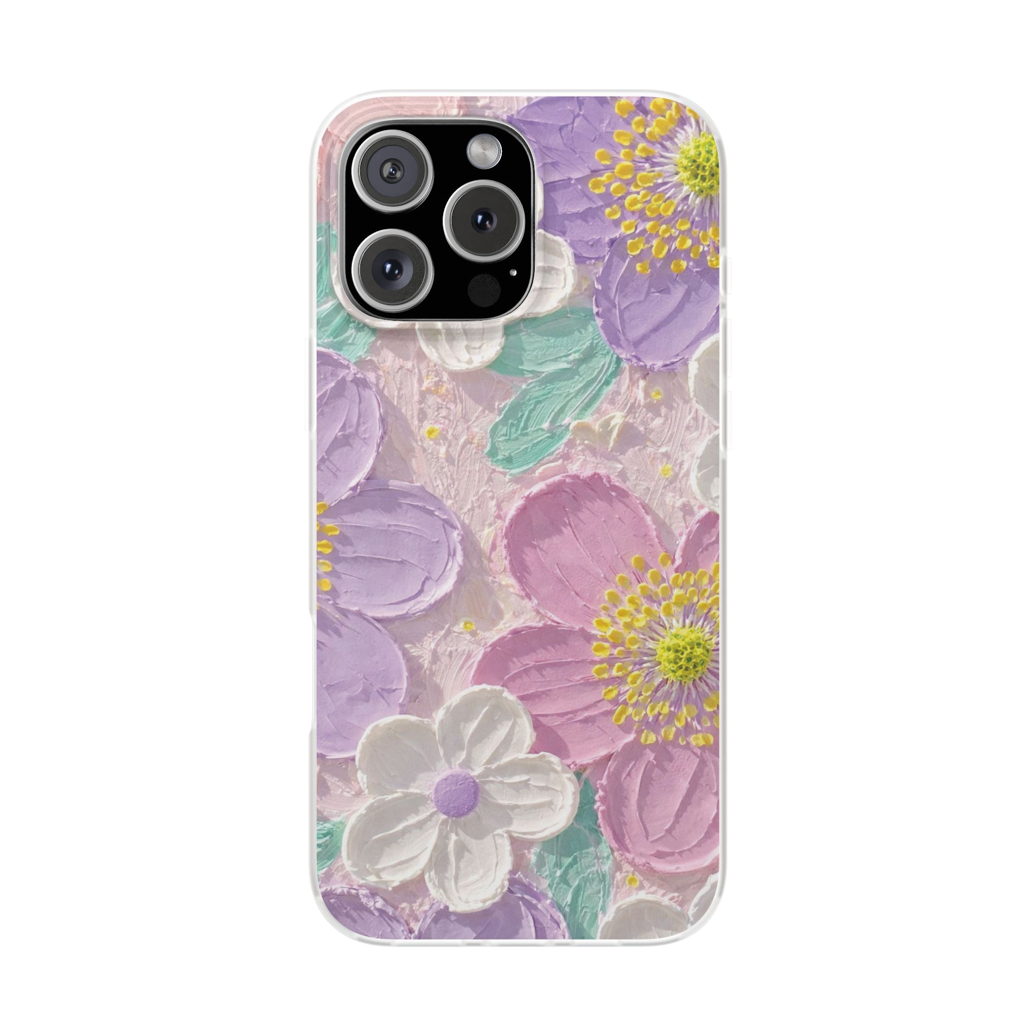 Spigen Pro Luxury Pastel Floral Embossed Pattern Printed Mobile Cover Case for Girls | New Stylish Fancy Aesthetic Designer Back Cover | Premium Protective Shockproof Max Series Case for 12, 13, 14, 15, 16 & 17