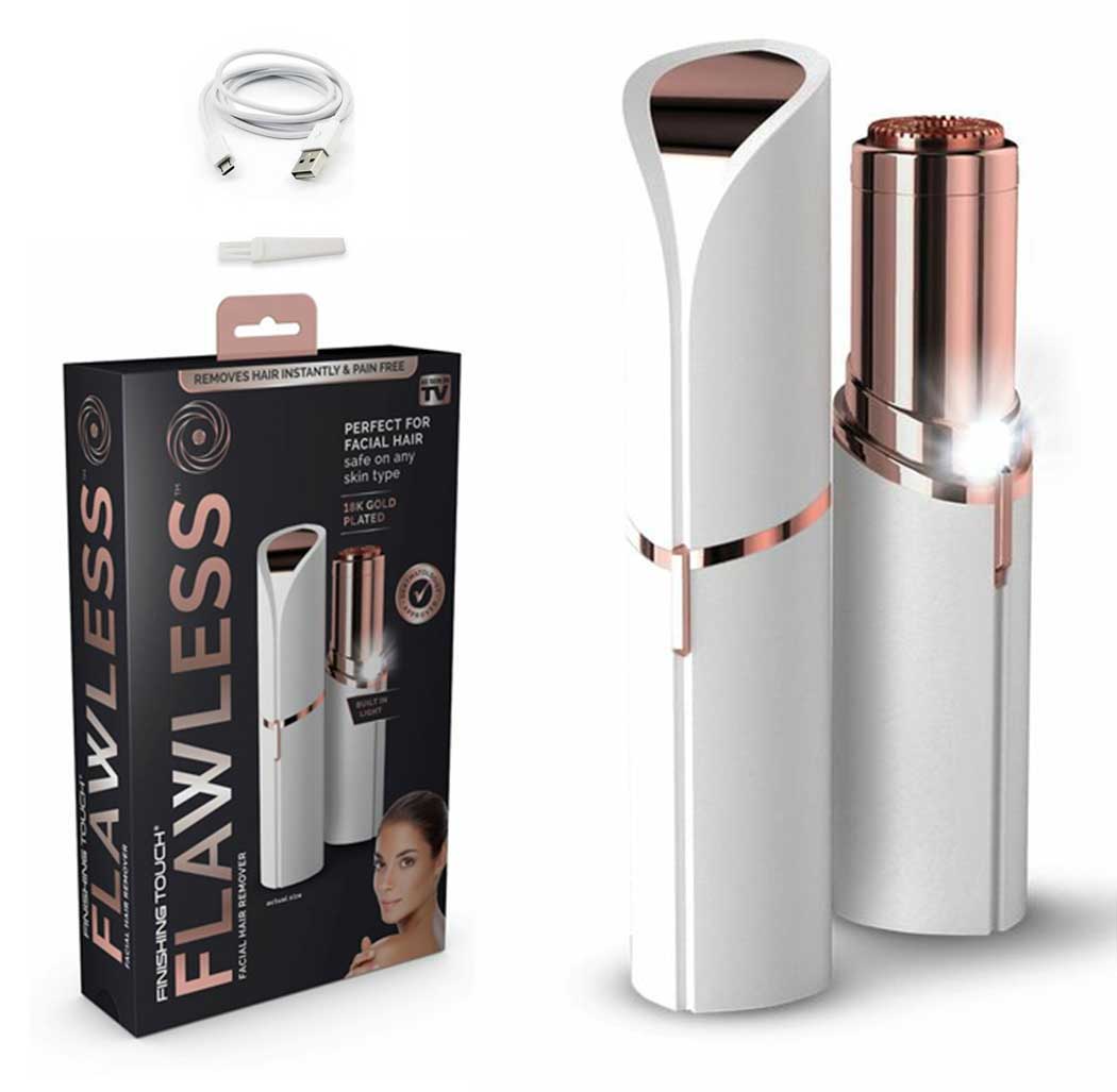 USB Rechargeable Flawless Facial Hair Remover Original - Painless