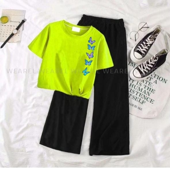 High Quality Summer Suit for Women Crop top and flapper
