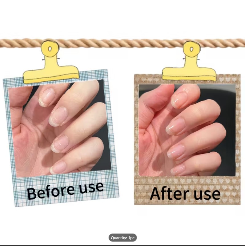 PREMIUM Quality Clear Nail Polish Bottle | Fast-Drying Transparent Gel Polish | Hypoallergenic & Moisturizing Formula for Nail Art, Extensions & Cuticle Care