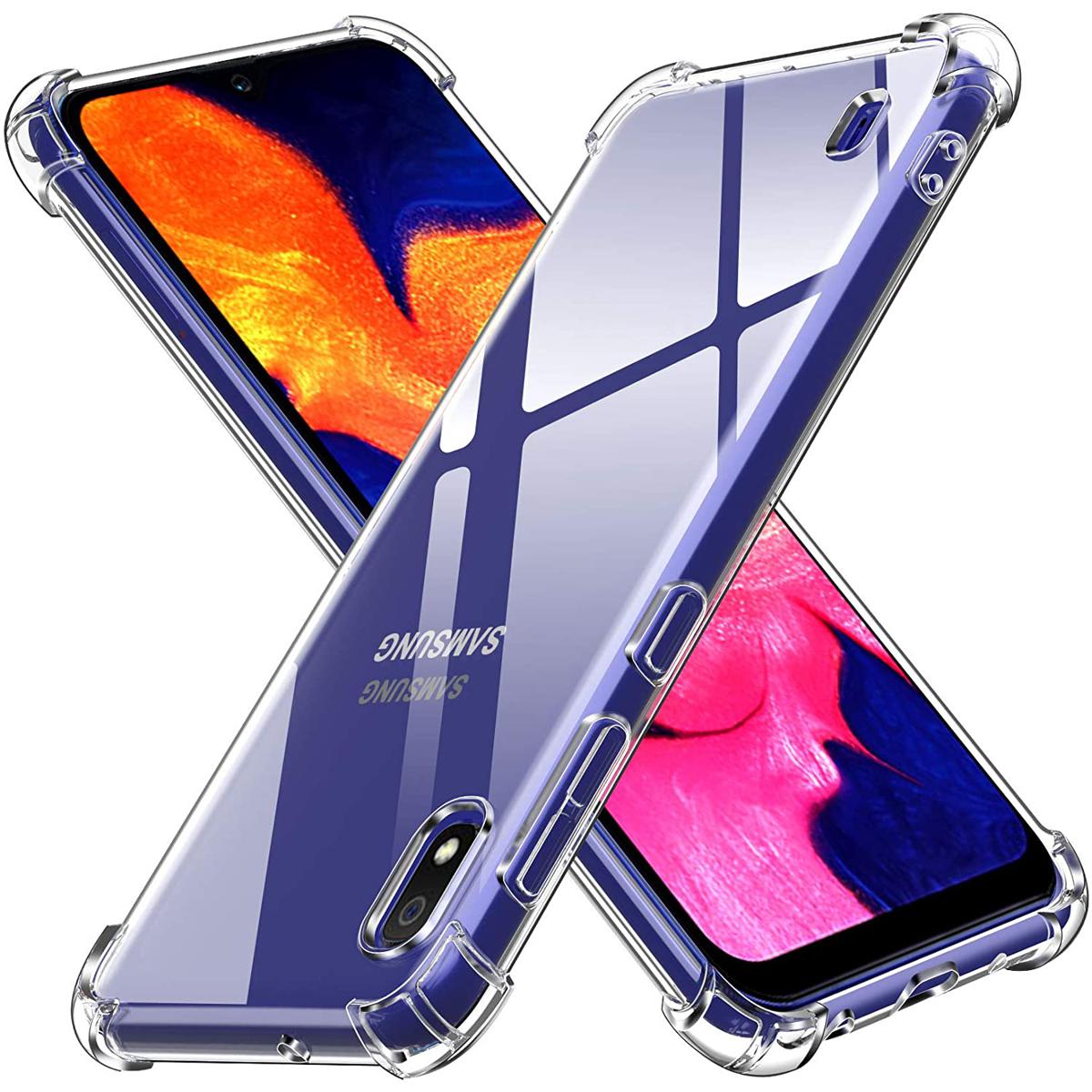 For Samsung Galaxy A10 M10 Back Cover Shockproof Transparent