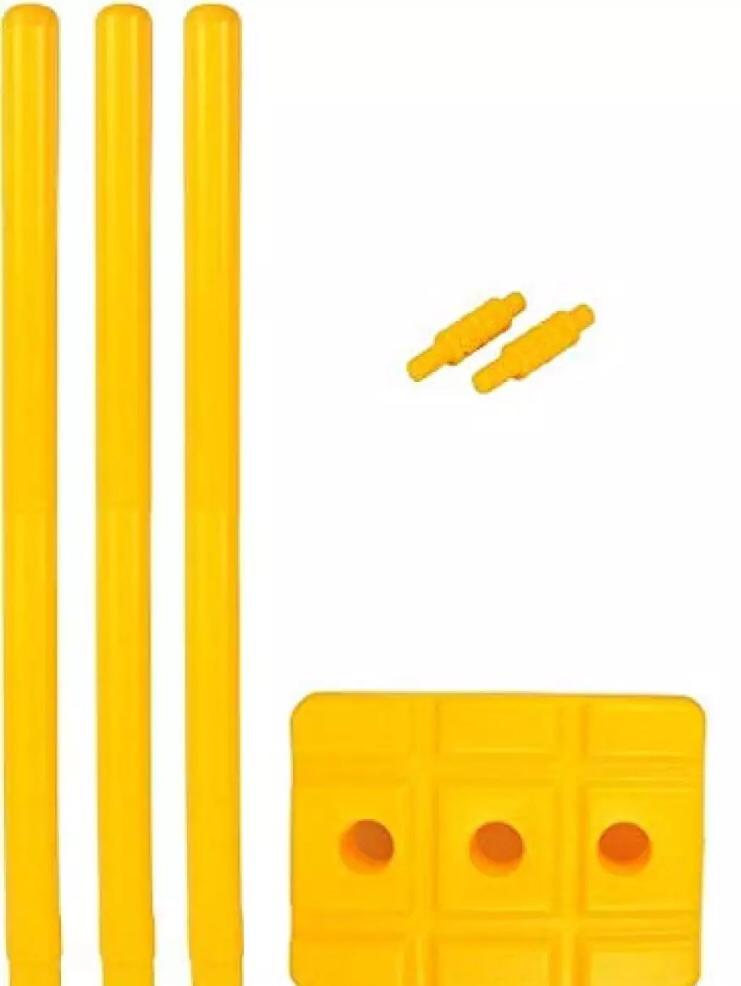 Cricket Bat with Wicket Set For Kids - 23 Inches Children's 4 Plastic cricket balls playing Set sports toys fitness equipment
