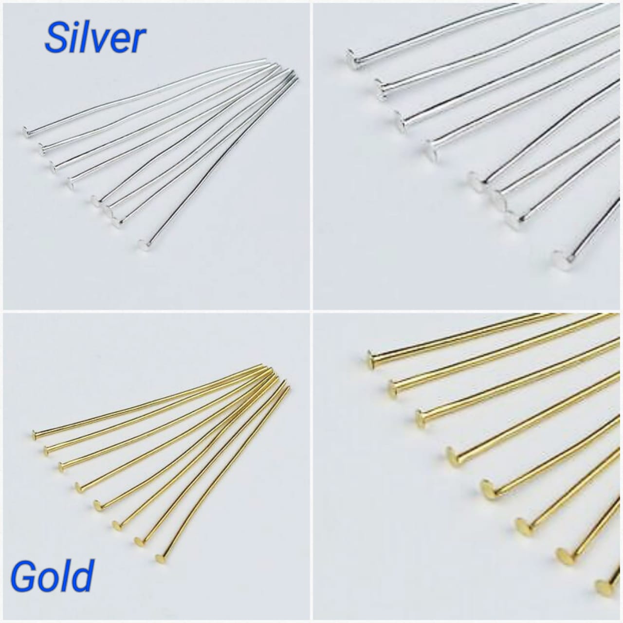 50 Pcs/bag 25 Mm Flat Head Pins Golden Head Pins For Making Jewelry Findings Diy Accessories
