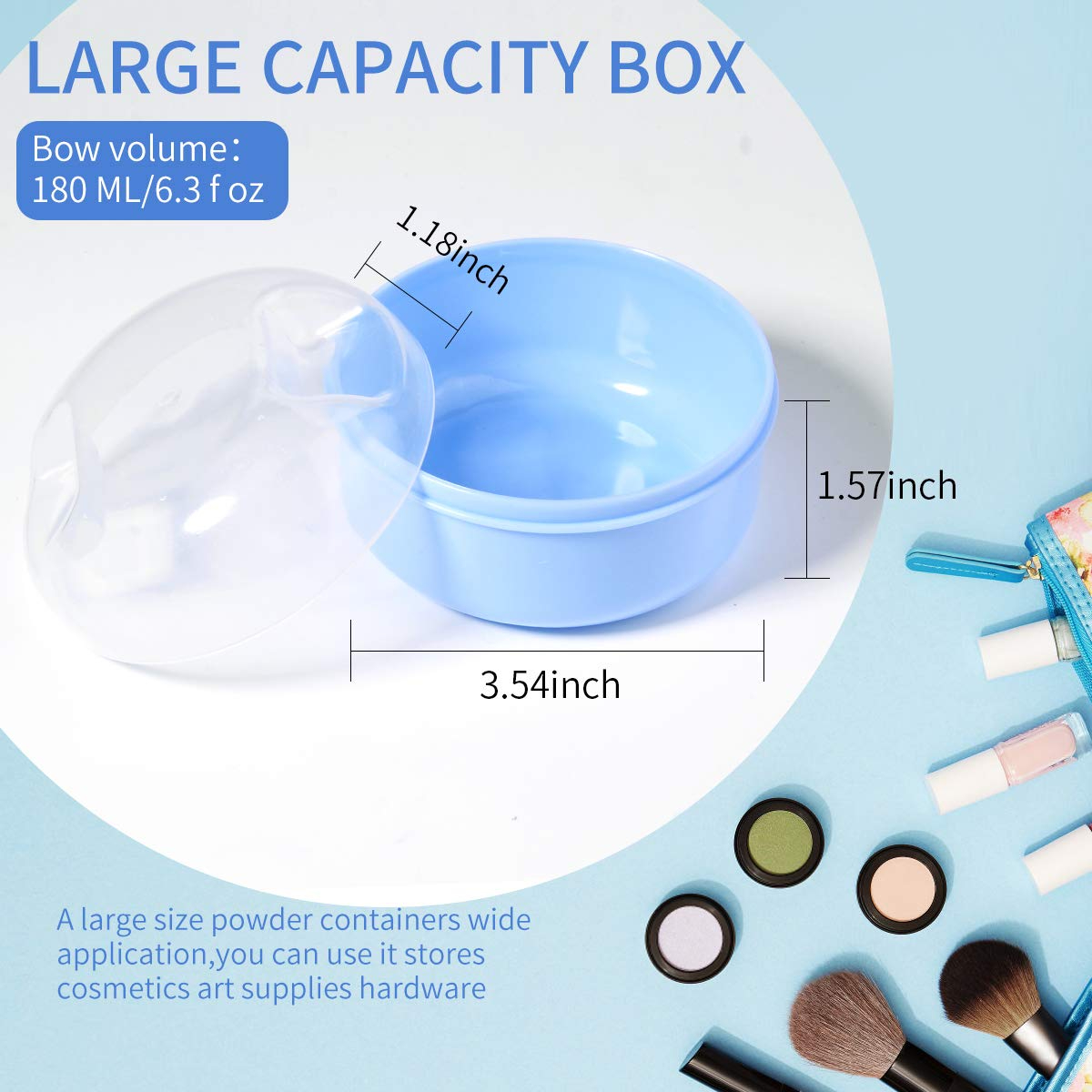 Baby Bodys Cosmetic Powder Puff Bodys Powder Puff and Container Case