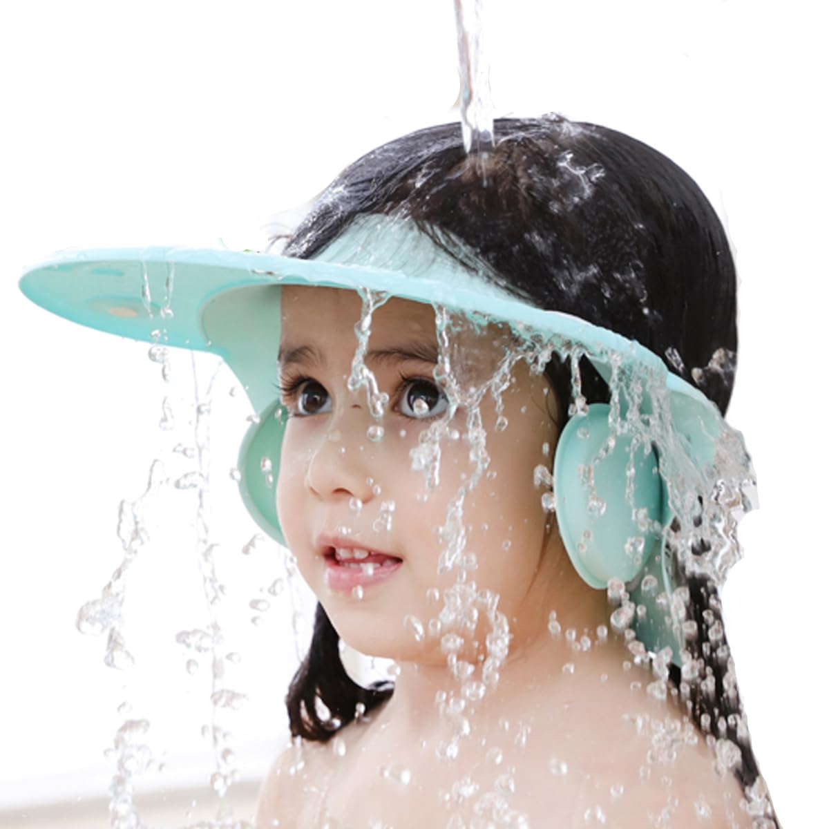 Baby Shower Cap for Kids – Adjustable Waterproof Baby Shampoo Protection Cap, Soft Bath Visor Hat for Eye, Ear & Face Protection During Bathing