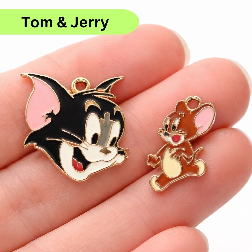 10 Pcs Enamel Charms Select Design – Daisy, Sakura, Heart & Star Pendants | DIY Jewelry Making Accessories for Bracelets, Earrings, Necklaces & Crafts By SAMS Arts and Craft