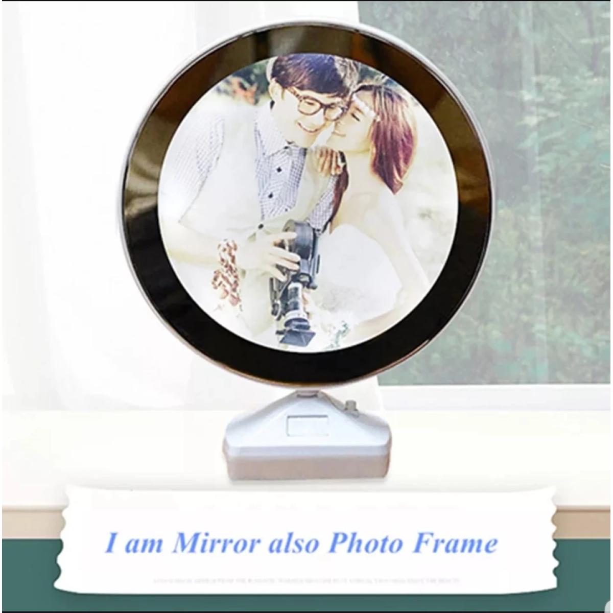 Makeup Mirror Beauty Mirror Tabletop Mirror USB Three- Makeup Mirror Smart Touch Beauty LED Light Magic Mirror