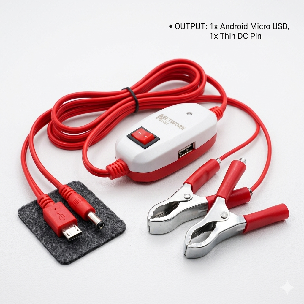Multi Pin Battery Charging Cable 30A Max | USB Charger with Android & Small Pin Support for Batteries