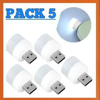 Pack of 5 & 1 USB LED Night Bulb | Night Bulb | LED Night Light | USB Light | USB Bulb | Night Light | Universal for Laptops, Power banks, Mobile Chargers & Other USB supported port