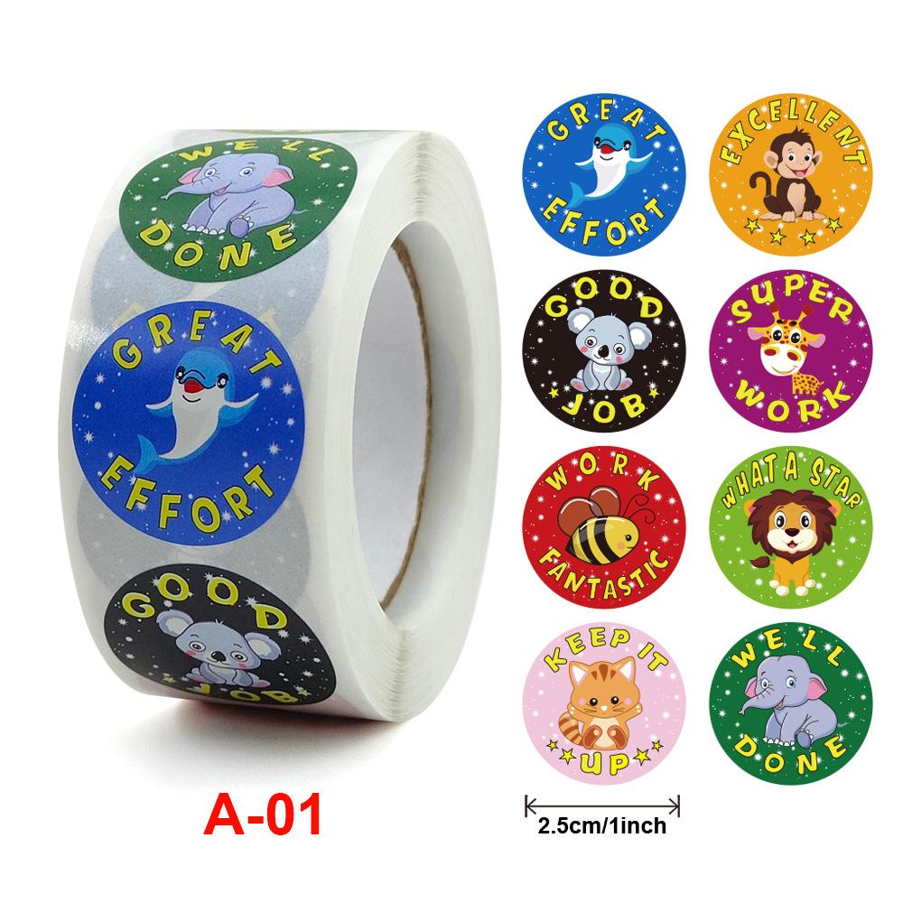 100 Pieces 25mm KIDS REWARD STICKERS Word Motivational Stickers For School Teacher Kids Student Stationery Stickers Kids