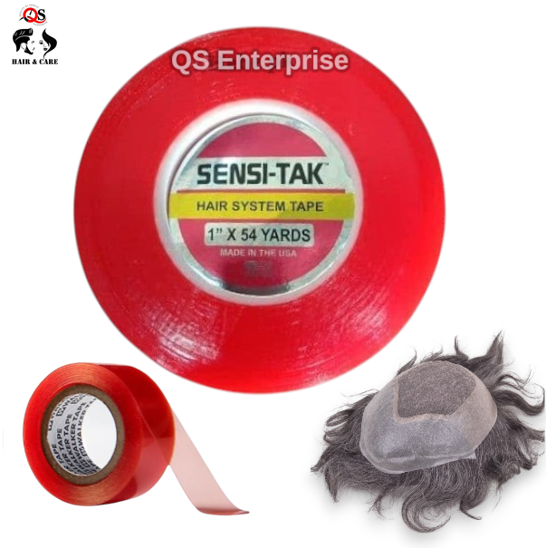 3 In Tape Walker Red Tape Sensi-Tak Support Tape 3/4"x 12 Yard Roll_ Wig Hair System Tape. | UK Tape Roller - Foto 7