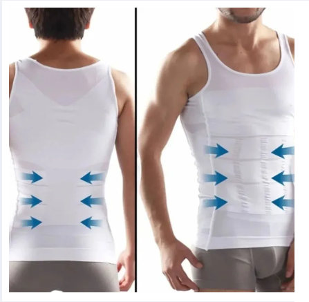 Slim n Lift Body Shaper undergarments Vest for Men (Black /White)
