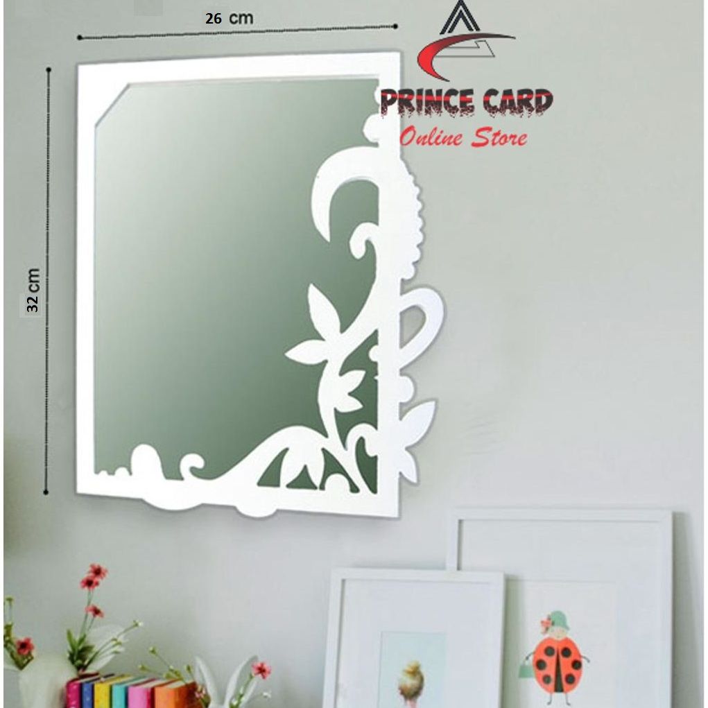 Mirror for wall, room Mirror, makeup Mirror, stylish antique laser cut -Prince card