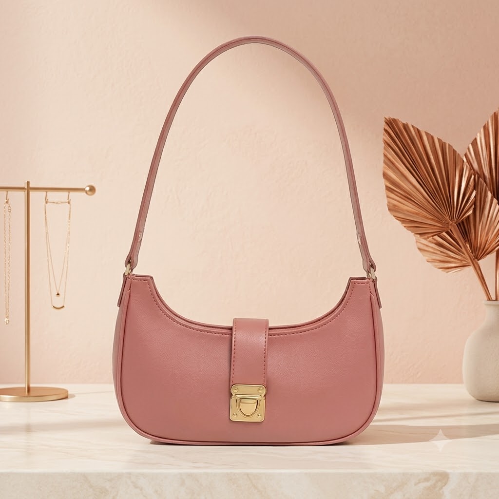 Luxury Crescent Half-Moon Shoulder Bag – Premium Minimalist Underarm Crossbody Bag for Women
