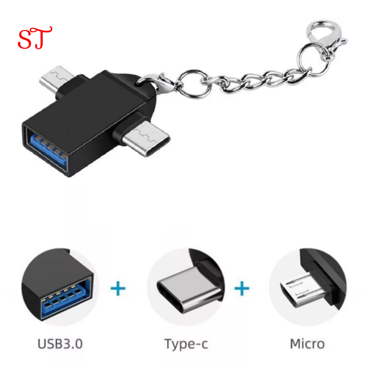 OTG 3.0 Adapter (2 in 1) USB 3.0, Micro USB, USB C