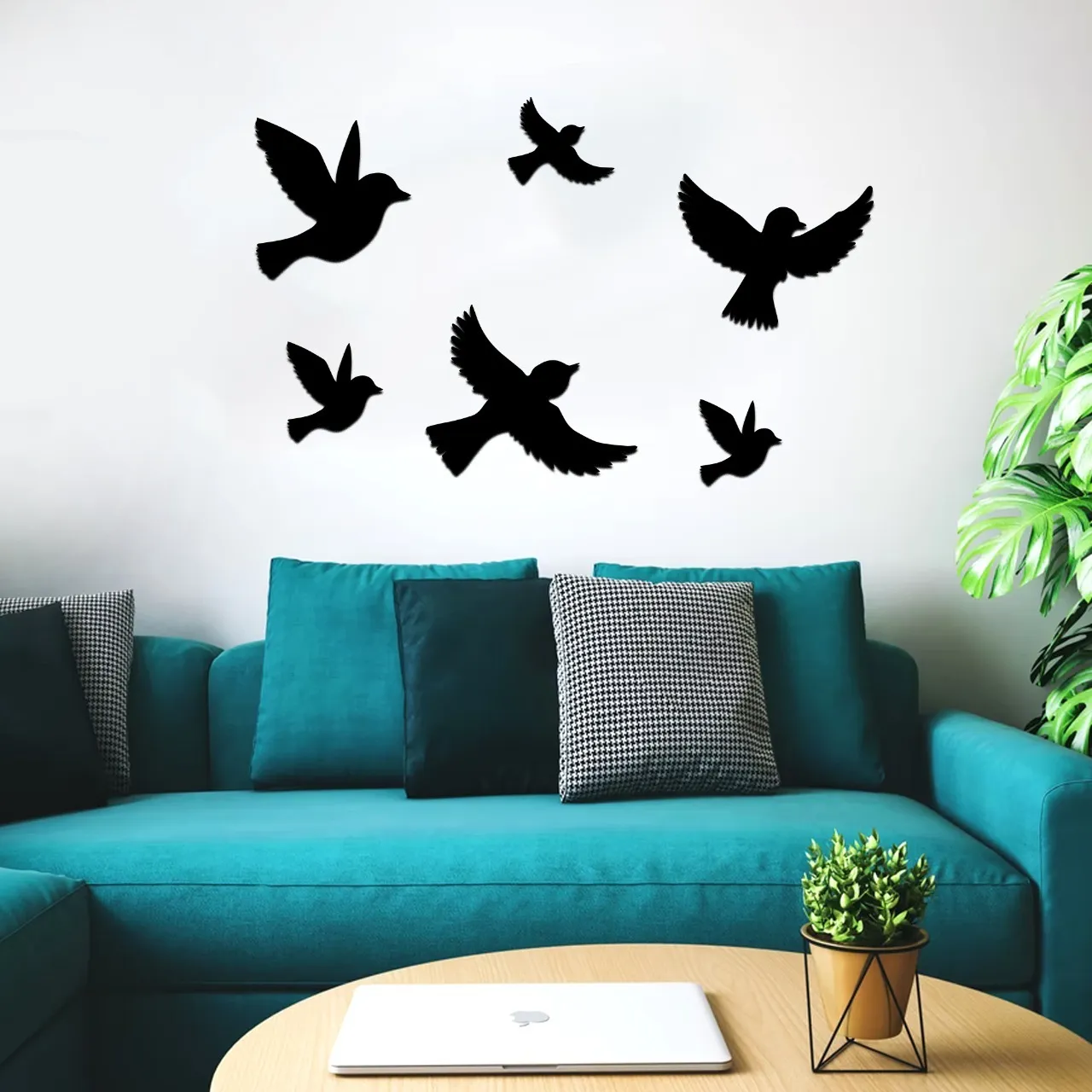 New 3D Sparrow Laser cut wall hanging Flying Wooden Birds for Wall Decor, Kids Bedroom Wall Decoration Ideas & Inspirations