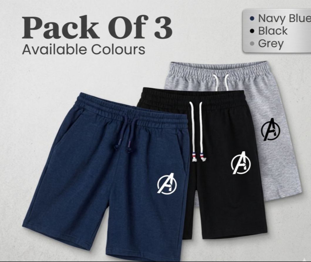 Summer Collection Pack Of Summer Cotton Jersey Shorts For Men