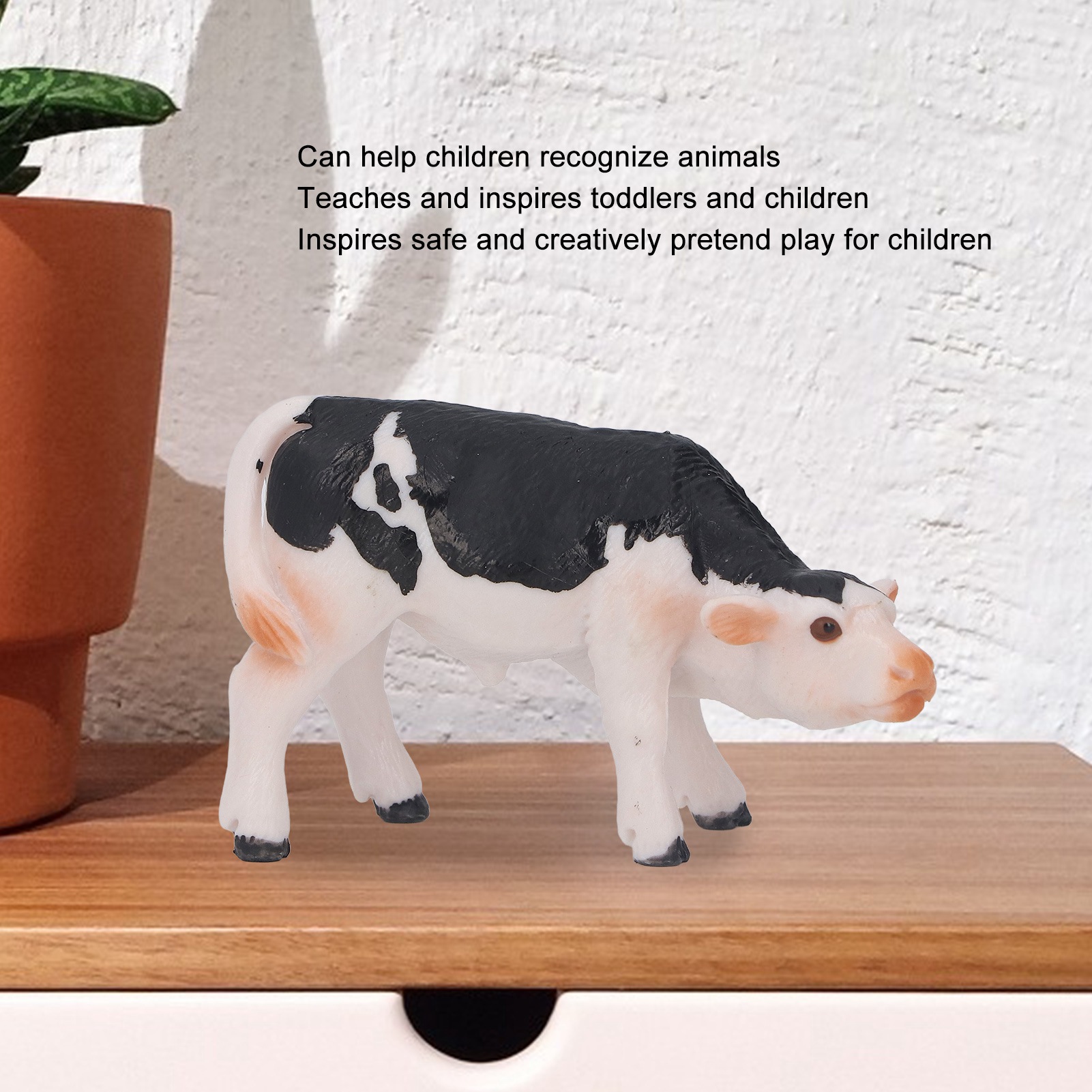 Large plastic hot sale toy cow