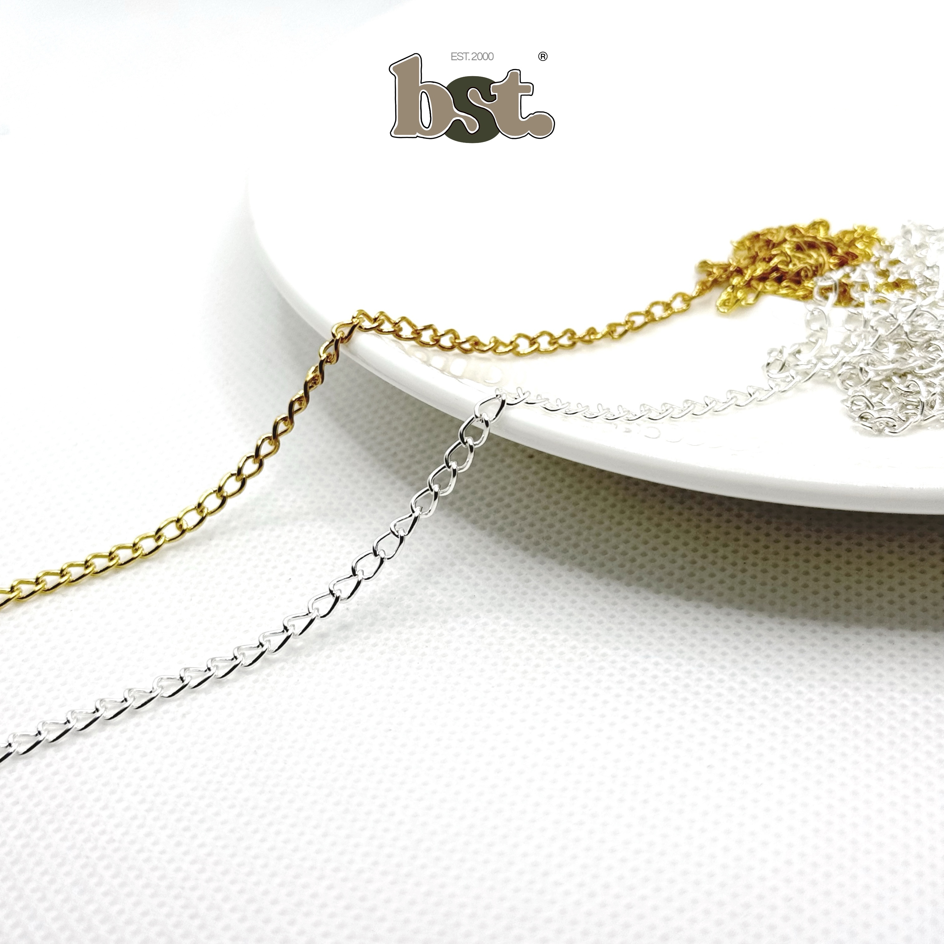 1m/5m/100m Chain 0.7mm Stainless Steel Golden Chain Silver Chain for Necklace Bracelet Jewelry Raw Material Beads by BST