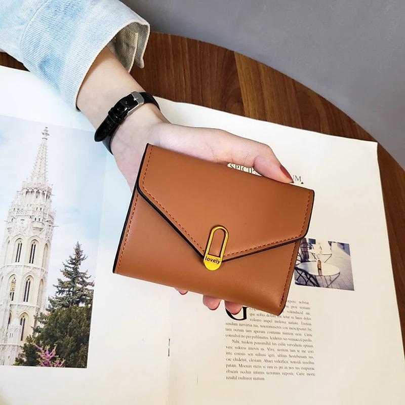 Short Women Wallets Small Slim Luxury Wallet New Fashion Pu Leather Female Purse Designer Money Bag Card Holder, wallets For Girls