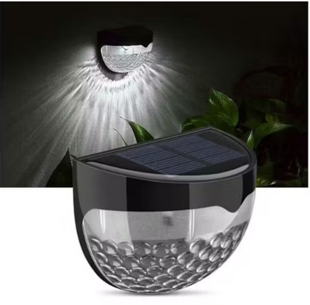 Pack Of 2 Solar Waterproof Outdoor Led Light Solar Fence Lights, Solar Decorative Garden Lights, Waterproof Wireless Outdoor Lights For Garden, Fence, Patio Use,Warm White High Quality
