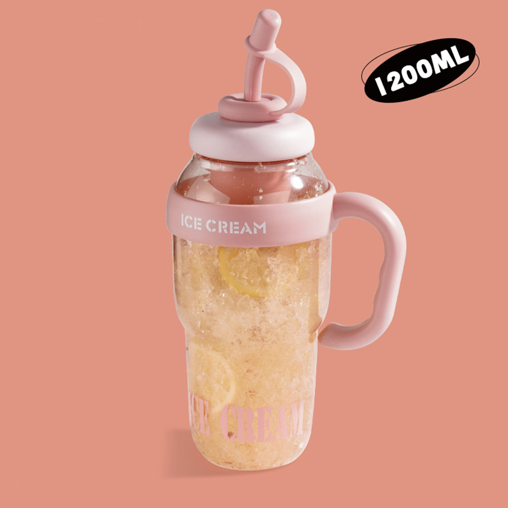Summer Sport Water Bottle With Tea Infuser Straw Cover Handle Cute Plastic Ice Coffee Milk Tea Juice Travel Drink Bottle Jug 9 Summer Sport Water Bottle With Tea Infuser Straw Cover Handle Cute Plastic Ice Coffee Milk Tea Juice Travel Drink Bottle Jug