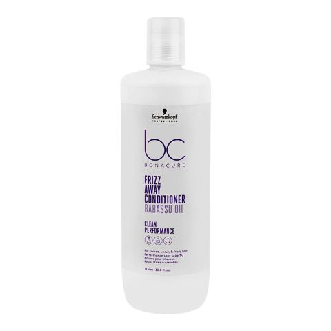 BC Bonacure Frizz Away Babassu Oil Conditioner, Shea Butter, Citric Acid, For Frizzy Hair | Hair Conditioning Care | 1000ml