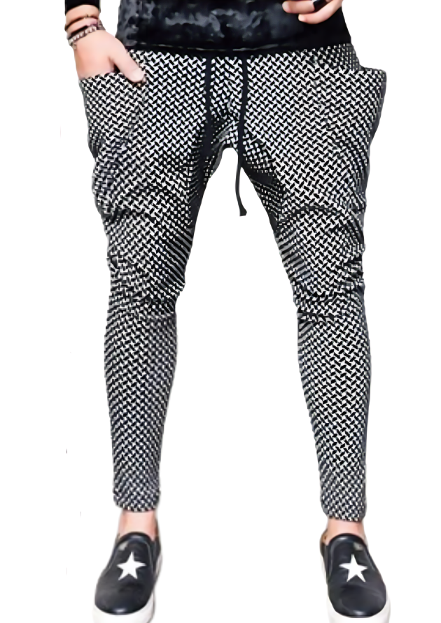 MK Garments - Printed Slim Baggy Style Trouser