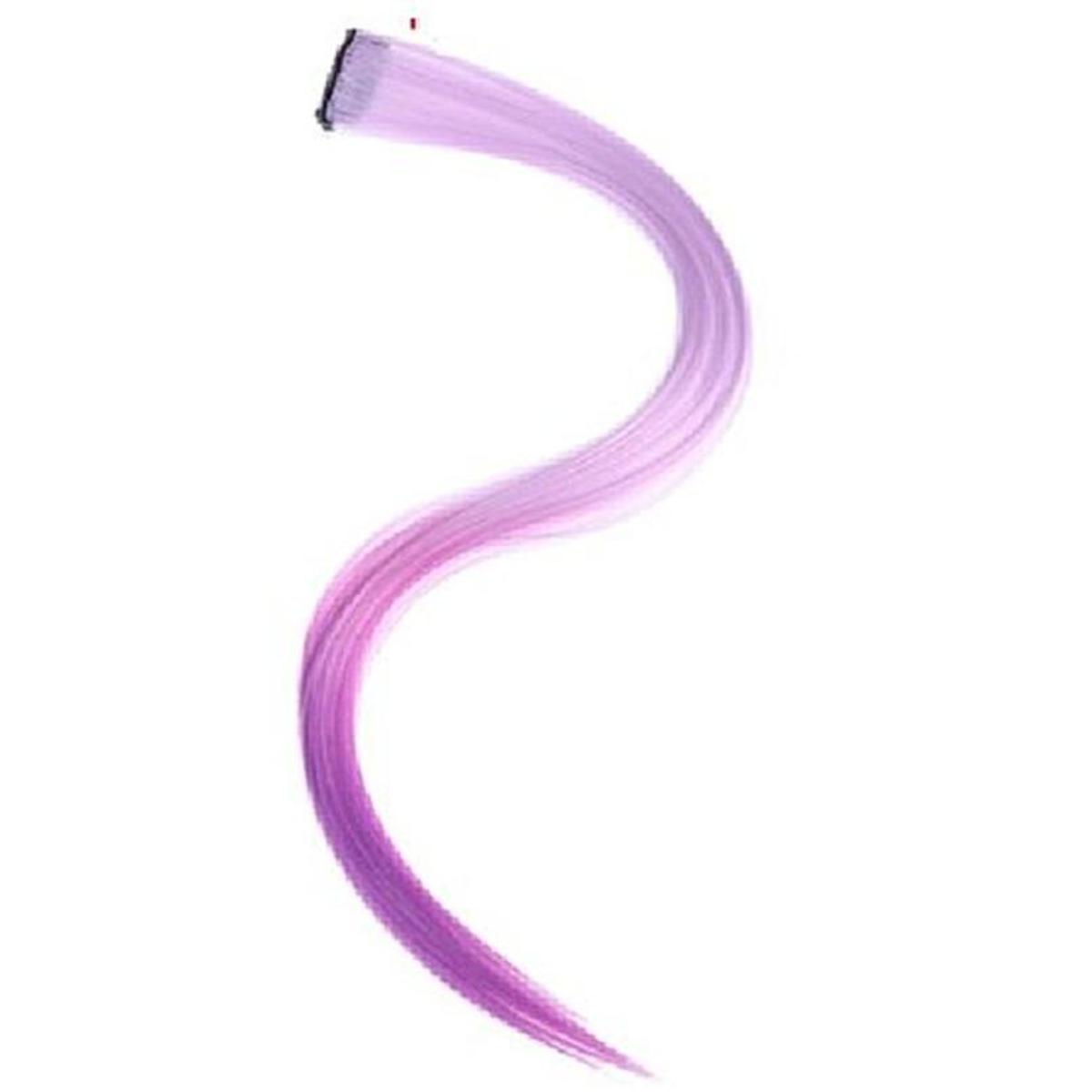 Solo 20" Long Straight Synthetic Clip-In Hair Extensions - Purple