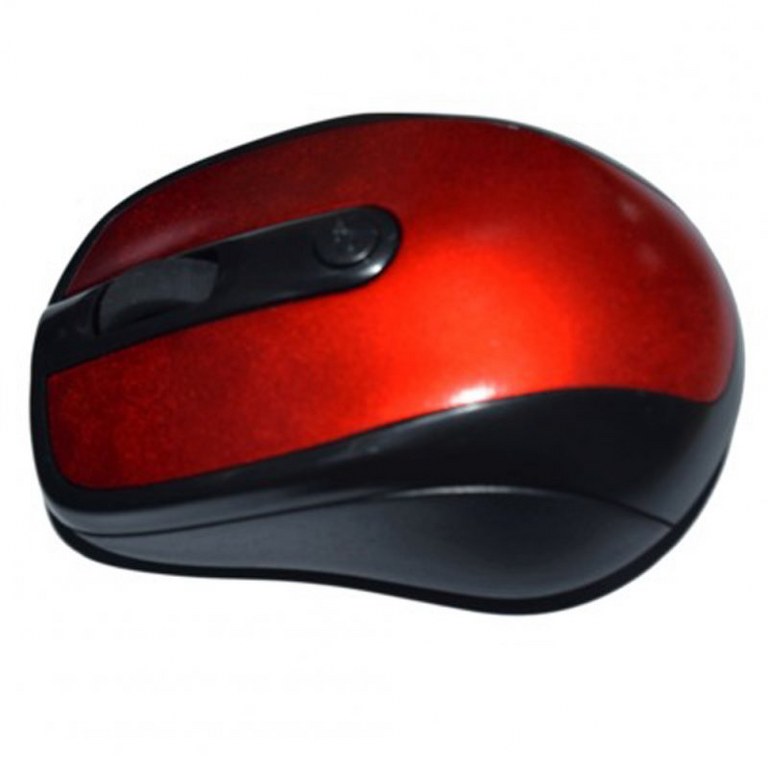 2.4GHZ Wireless Optical Mouse with Mini USB Receiver For Computer And Laptop - RED