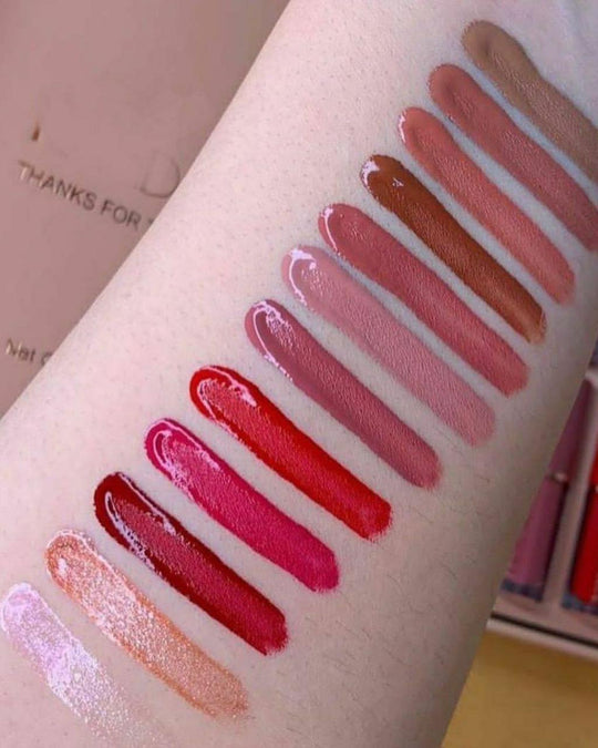 12 Pce Mocallure Highiy Pigmented Matte Lip Gloss Waterproof Long Lasting Quick Drying Non Stick Cup Nude Lip Stain Kit Up Lip Makeup Gift Kit For Women